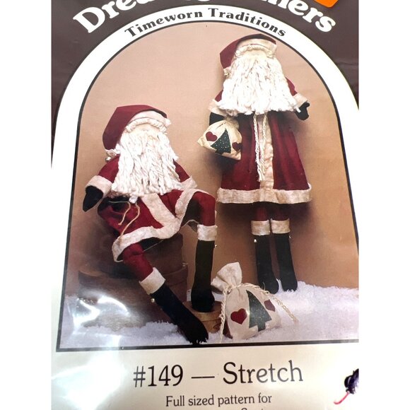 Vintage Timeworn Traditions Stretch Santa Sewing Pattern 33" Handmade Holiday De - Picture 2 of 3